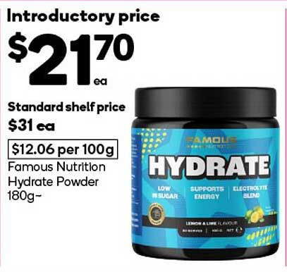 Famous Nutrition Hydrate Powder