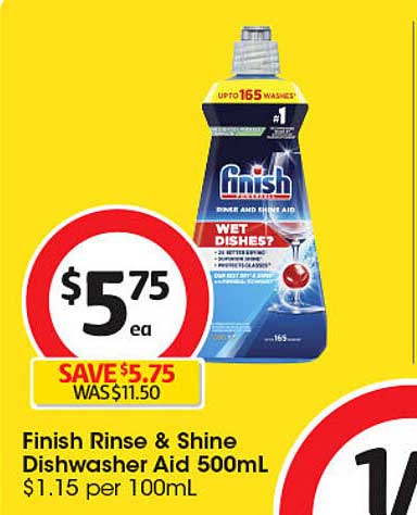 Finish Rinse & Shine Dishwasher Aid