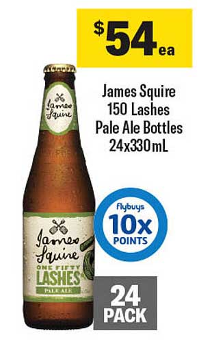 James Squire 150 Lashes Pale Ale Bottles 24x330mL