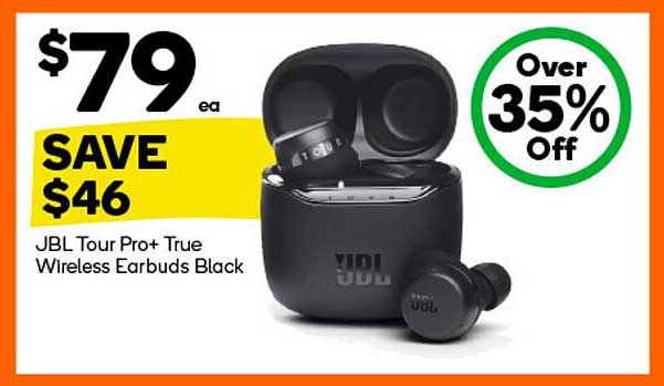 JBL Tour Pro+ True Wireless Earbuds Black