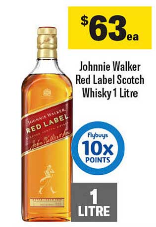 Johnnie Walker Red Label Scotch Whisky 1 Litre