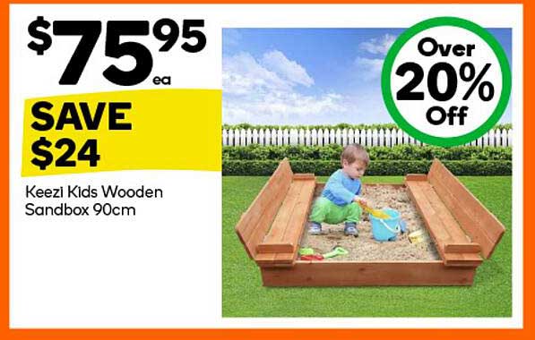 Keezi Kids Wooden Sandbox 90cm