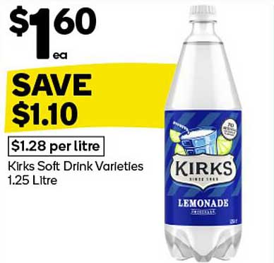 Kirks Soft Drink Varieties