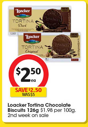 Loacker Tortina Chocolate Biscuits