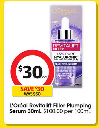 L'Oréal Revitalift Filler Plumping Serum