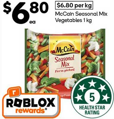 McCain Seasonal Mix Vegetables