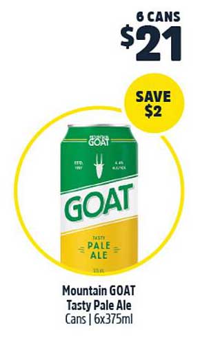 Mountain GOAT Tasty Pale Ale