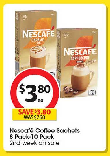 Nescafé Coffee Sachets 8 Pack-10 Pack