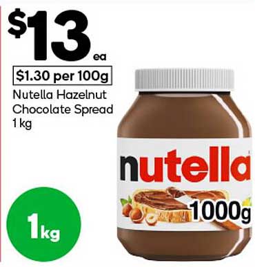 Nutella Hazelnut Chocolate Spread