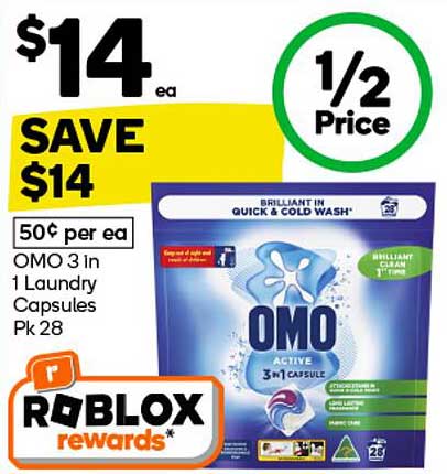 OMO 3 in 1 Laundry Capsules