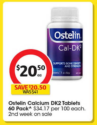 Ostelin Calcium DK2 Tablets 60 Pack