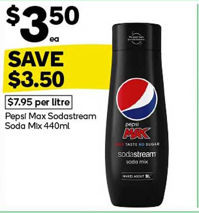 Pepsi Max Sodastream Soda Mix