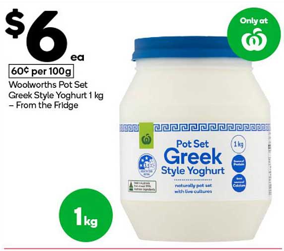 Pot Set Greek Style Yoghurt