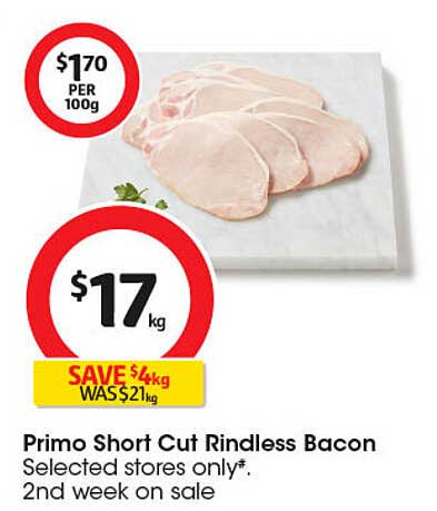 Primo Short Cut Rindless Bacon