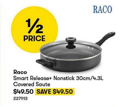 Raco Smart Release+ Nonstick 30cm/4.3L Covered Saute