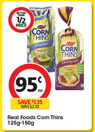 Real Foods Corn Thins