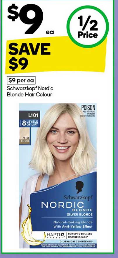 Schwarzkopf Nordic Blonde Hair Colour