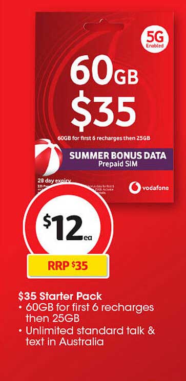 SUMMER BONUS DATA Prepaid SIM