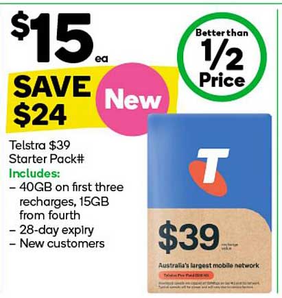 Telstra $39 Starter Pack#