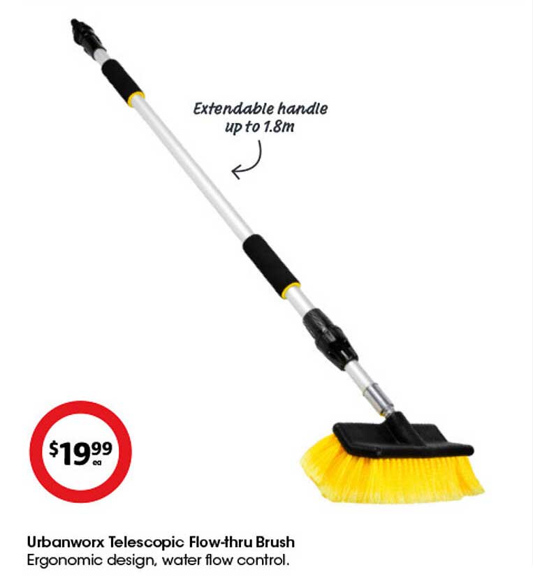 Urbanworx Telescopic Flow-thru Brush