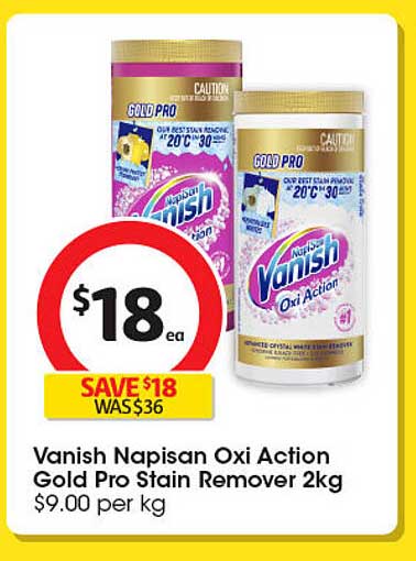 Vanish Napisan Oxi Action Gold Pro Stain Remover