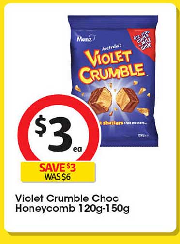 Violet Crumble Choc Honeycomb