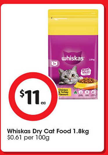 Whiskas Dry Cat Food 1.8kg