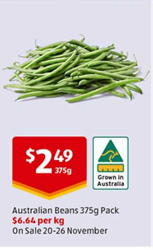 Australian Beans 375g Pack