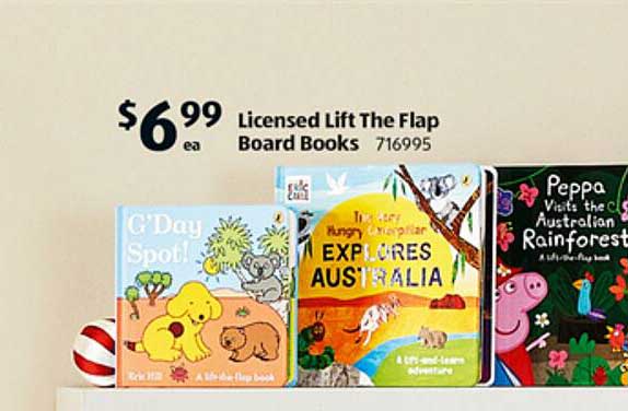 Licensed Lift The Flap Board Books