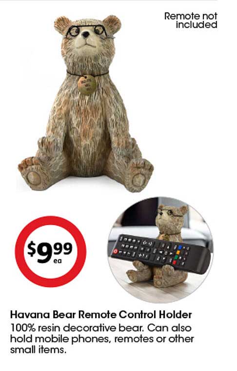 Havana Bear Remote Control Holder