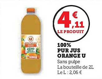 100% PUR JUS ORANGE U