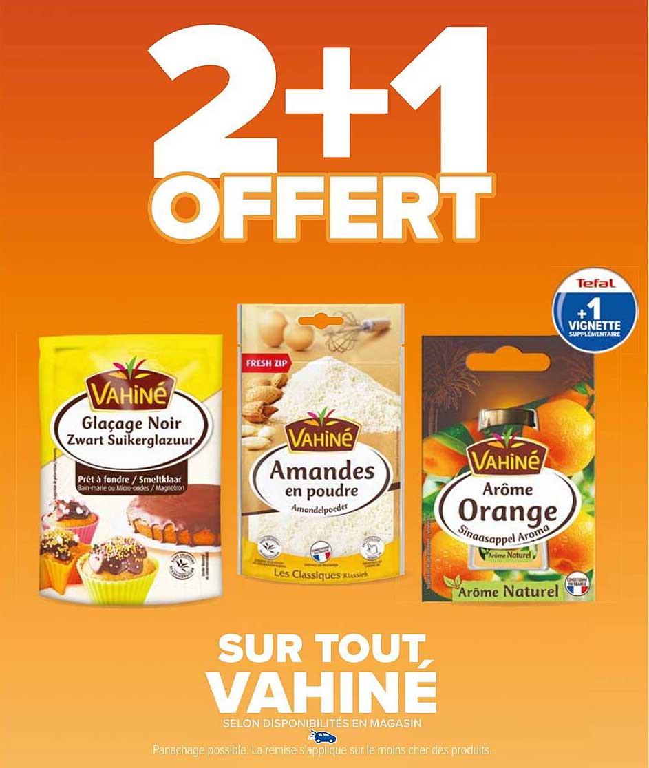 2+1 OFFERT SUR TOUT, VAHINÉ