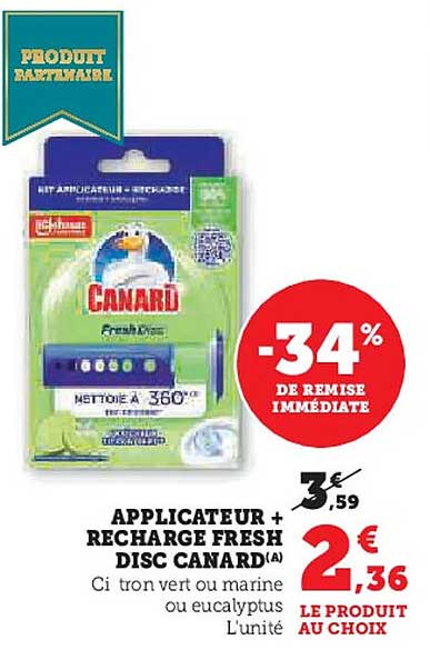 APPLICATEUR + RECHARGE FRESH DISC CANARD(A)