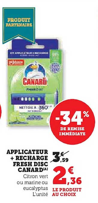 APPLICATEUR + RECHARGE FRESH DISC CANARD(A)