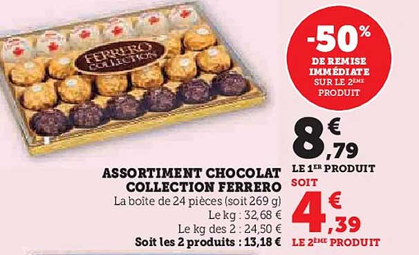 ASSORTIMENT CHOCOLAT COLLECTION FERRERO