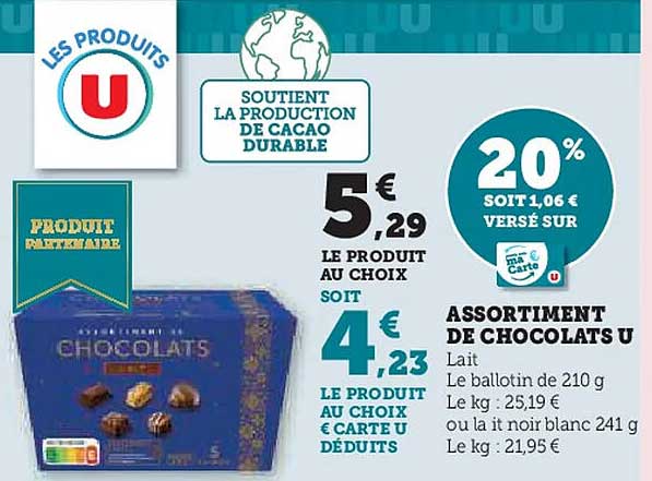 ASSORTIMENT DE CHOCOLATS U