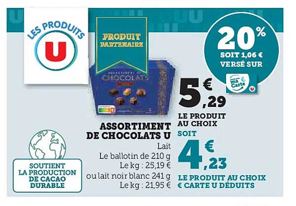 Assortiment de chocolats U