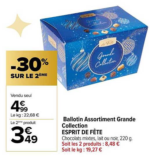 Ballotin Assortiment Grande Collection ESPRIT DE FÊTE