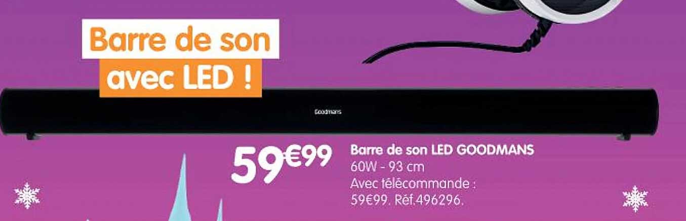 Barre de son avec LED !