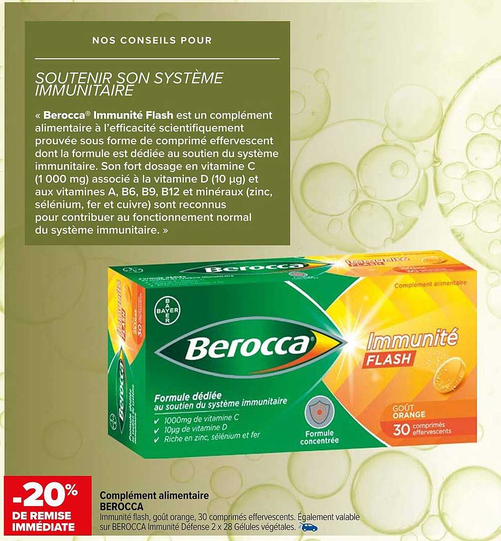 Berocca Immunité Flash