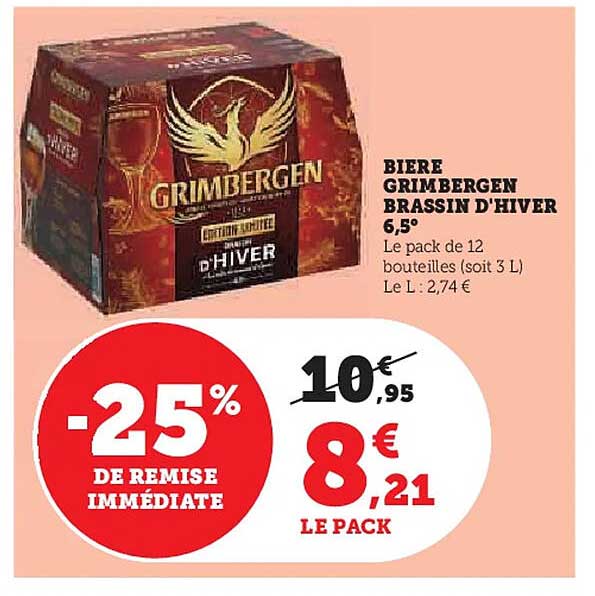 BIERE GRIMBERGEN BRASSIN D'HIVER