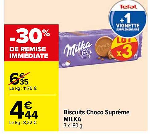 Biscuits Choco Suprême MILKA