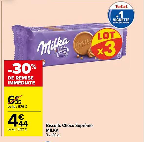 Biscuits Choco Suprême MILKA