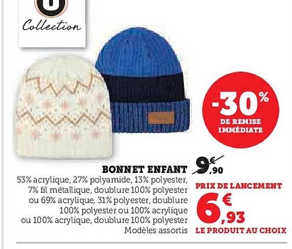 BONNET ENFANT