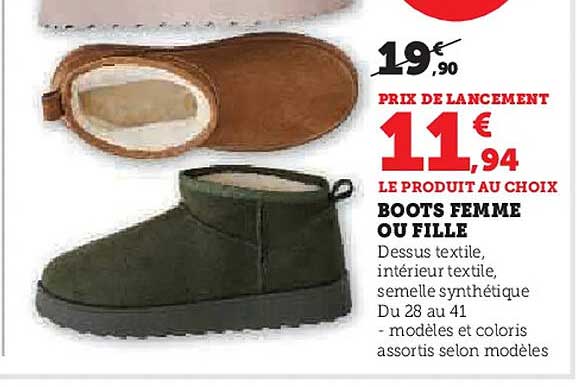 BOOTS FEMME OU FILLE