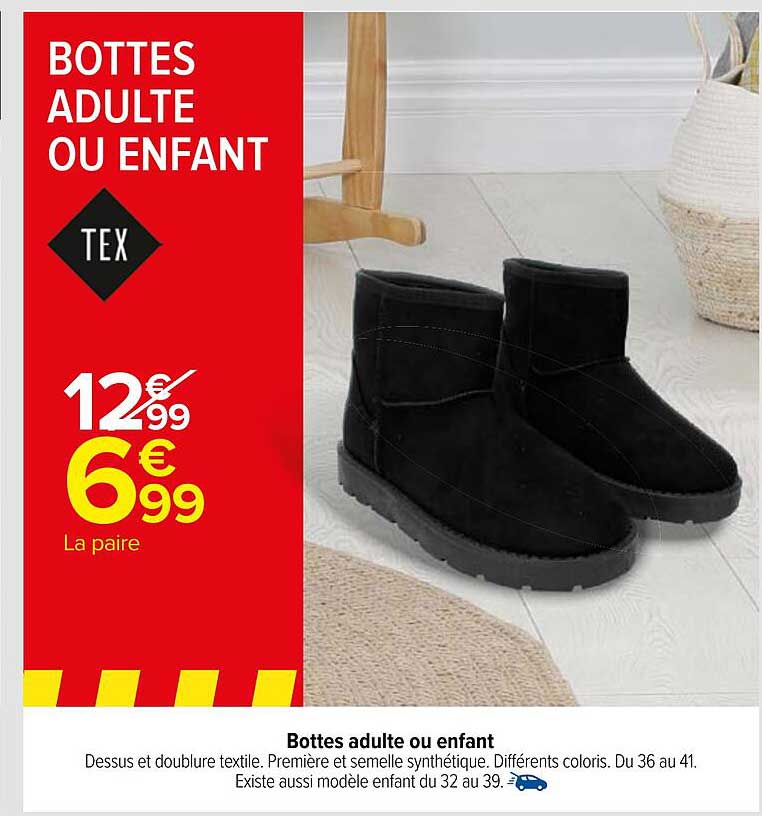 BOTTES ADULTE OU ENFANT