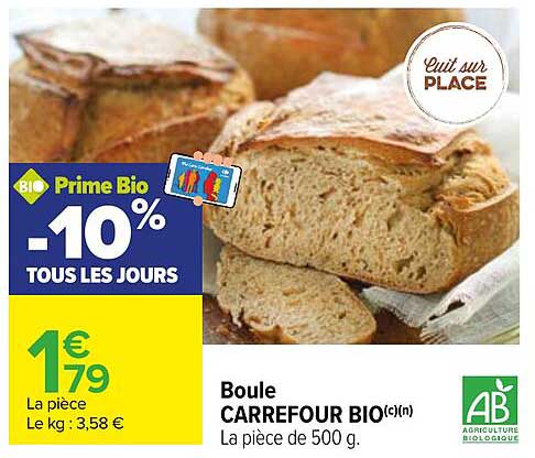 Boule CARREFOUR BIO(c)(n)