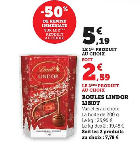 BOULES LINDOR LINDT