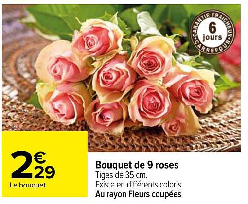 Bouquet de 9 roses