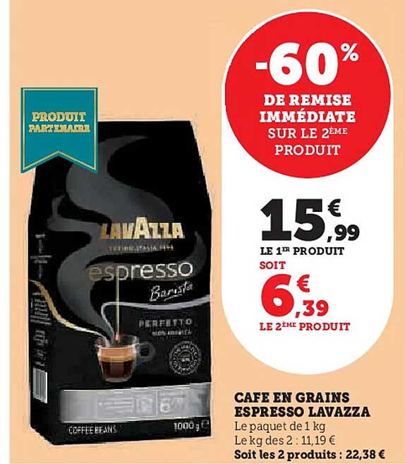 CAFÉ EN GRAINS ESPRESSO LAVAZZA